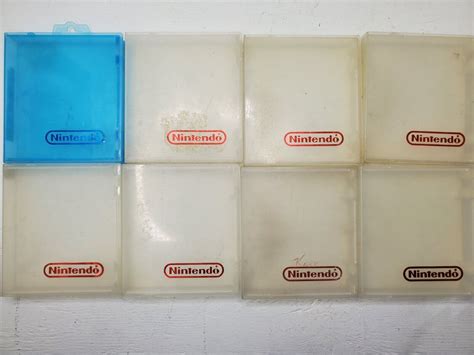 Blue Nintendo NES Clear Plastic Hard Clamshell Game Cartridge Case 8