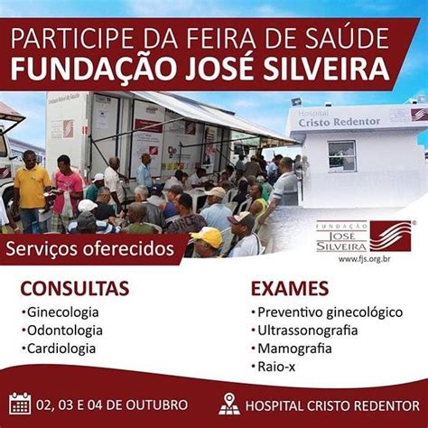 Outubro Rosa Funda O Jos Silveira Promove Feira De Sa De Da Mulher