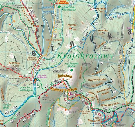 Masyw Śnieżnika mapa cyfrowa Wydawnictwa Compass