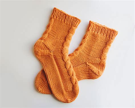 Ravelry: Simple Cable Knit Socks pattern by Leelee Knits