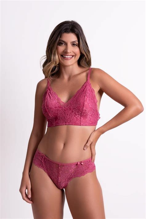 Comprar Conjunto Sem Aro De Renda Patner Lingerie