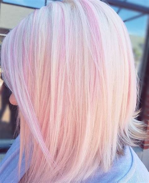 Blonde Hair With Pink Highlights Waypointhairstyles