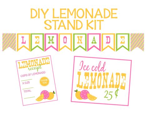 Recipes From Stephanie Lemonade Stand Printables