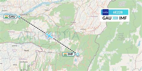 6E228 Flight Status IndiGo Airlines Guwahati To Imphal IGO228