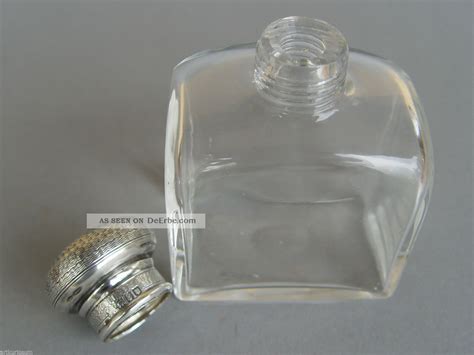 Edler Engl Art D Co Parfum Flakon Mit Sterling Silber Deckel