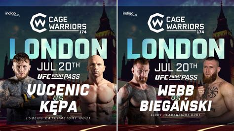 Cage Warriors 174 Karta Walk Informacje O Transmisji Gali Z Walkami