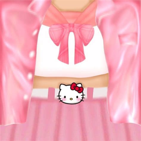 Free Roblox Hello Kitty T Shirt Camisas Recortadas Traje De Hello Kitty Pegatinas Para Ropa