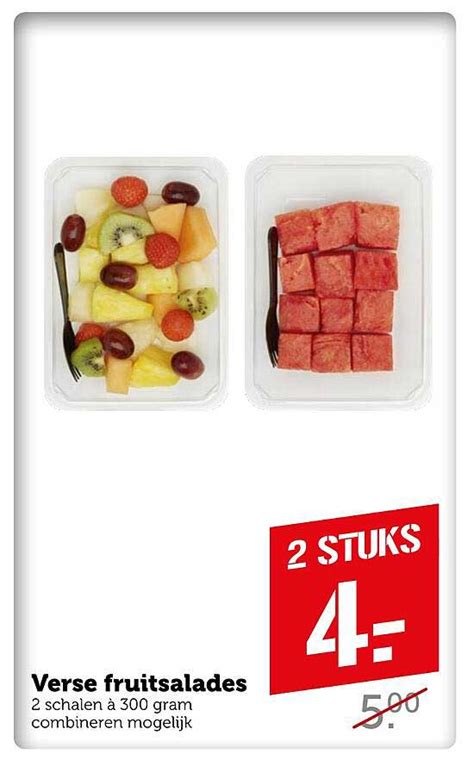 Verse Fruitsalades Aanbieding Bij Coop Folders Nl