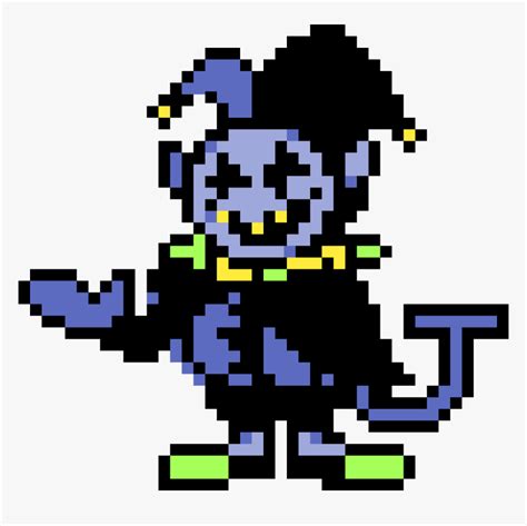 Deltarune Jevil Pixel Art Clipart Png Download Jevil Deltarune