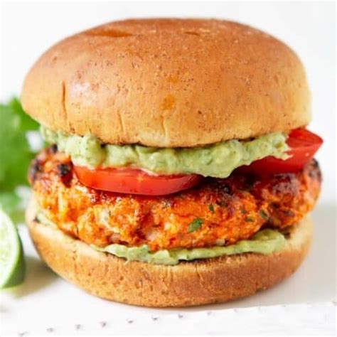 Grilled Salmon Burgers With Avocado Sauce Cookin Canuck