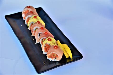 Japanese Cuisine Sushi Aloha Roll Bbb By Foodphotos By