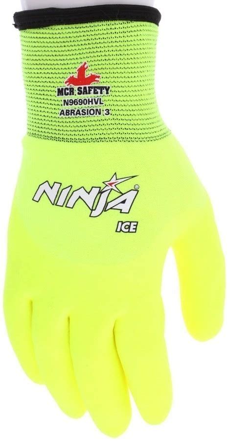 Mcr Safety Ninja Knuckle Coated Hpt Ice Insulated Gloves