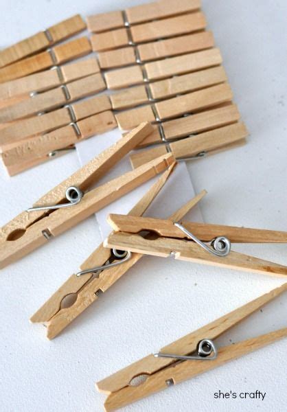 Shes Crafty Washi Tape Clothespins