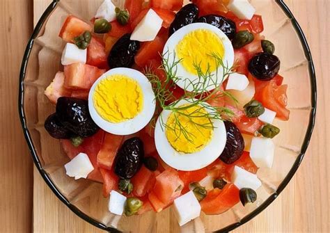 Ensalada De Tomate Papa Huevo Lo Que Tengas Receta B Sica Pero Con