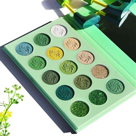 Green Eyeshadow Palette Matte and Glitter,Eyeshadow Palette-Avocado ...