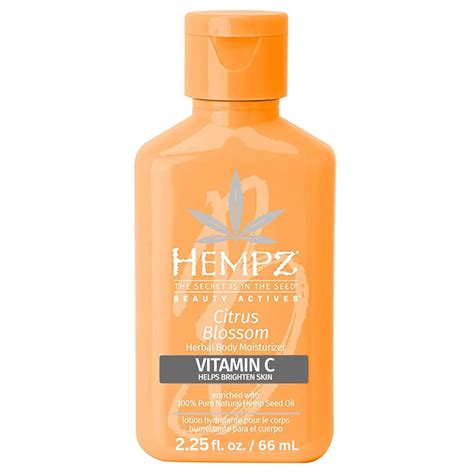 Hempz Body Lotion Citrus Blossom Limited Edition Mini Daily Moisturizing Cream