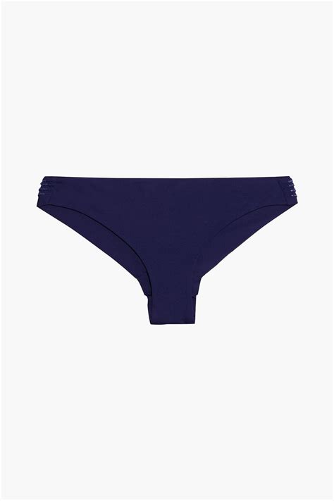 La Perla Conchiglia Pleated Sequin Embellished Low Rise Bikini Briefs