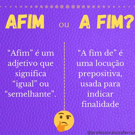 Afim ou a fim qual é o certo