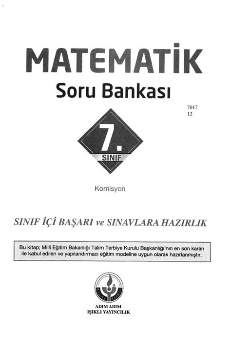 MATEMATİK SORU BANKASI ADIM ADIM IŞIKLI YAYINCILIK Zeta Fotokopi