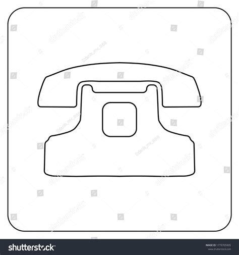 Old Phone Icon Black On White Stock Vector (Royalty Free) 1779705905 | Shutterstock