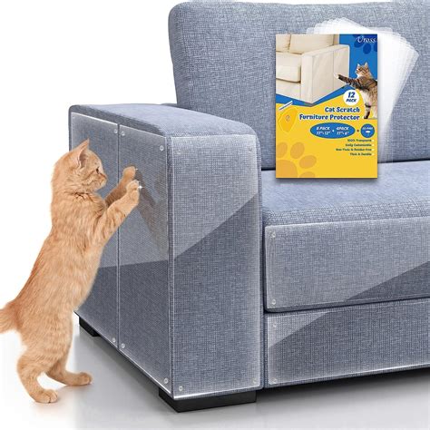 Uross 12 Stück Katze Kratzschutz 8 Stück 43 x 30cm kratzschutz Sofa