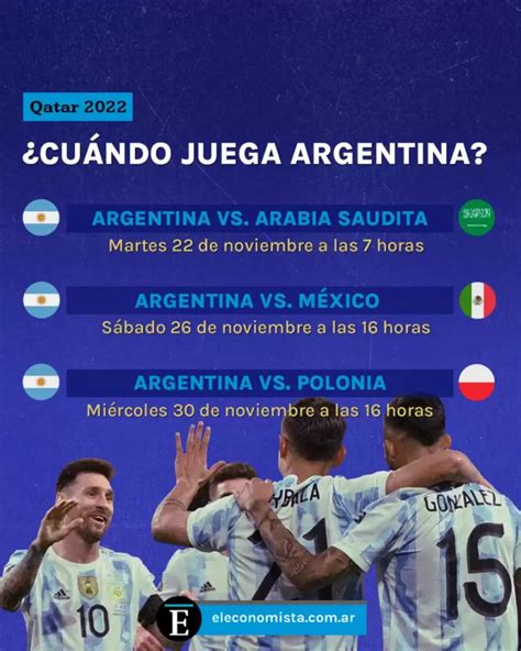 Mundial Qatar 2022 cuándo juega Argentina El Economista