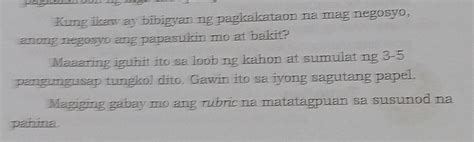 Kung Ikaw Ay Bibigyan Ng Pagkakataon Na Mag Negosyo Anong Negosyo Ang