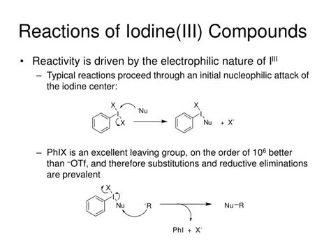 Ppt Hypervalent Iodine Reagents In Organic Synthesis Powerpoint