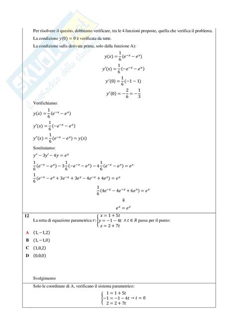 Analisi Matematica Prova D Esame Svolta Appello Maggio 2021