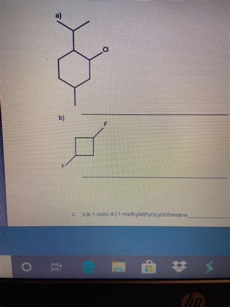 Solved C Cis 1 Iodo 4 1 Methylethyl Cyclohexane O ECM Chegg