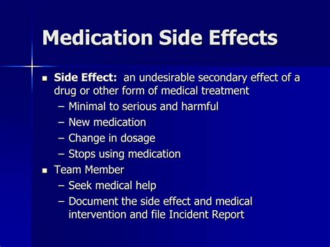 PPT - Medication Side Effects PowerPoint Presentation, free download - ID:6524746