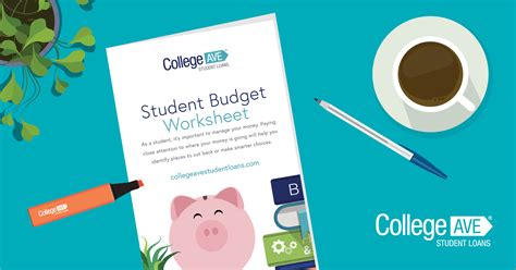 Student Budget Worksheet | College Ave