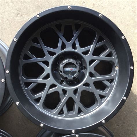 Set Vision Rocker Anthracite Satin Black Lip Wheels X