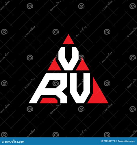 Vrv Triangle Letter Logo Design With Triangle Shape Vrv Triangle Logo