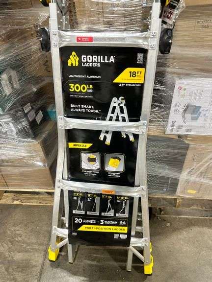 Gorilla Ladders Ft Reach Aluminum Multi Position Ladder Lambrecht