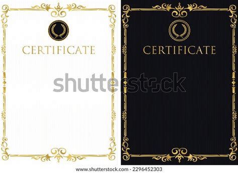 Award Certificate Template Design 19 Stock Vector (Royalty Free ...