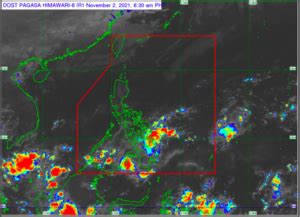 Fair Weather In Luzon Rainy Tuesday In Parts Of VisMin Due To Shear