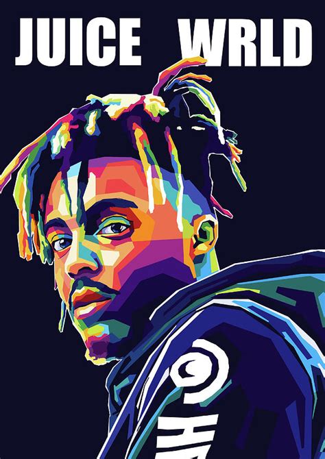 Juice Wrld Wpap Pop Art Digital Art By Noval Purnama Fine Art America