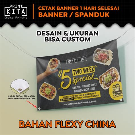 Jual Cetak Banner Flexy China Custom Outdoor Cetak Spanduk Outdoor