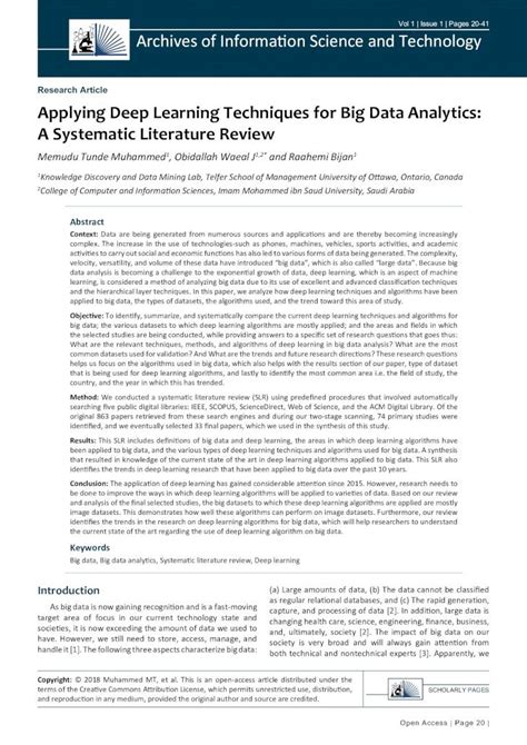 Pdf Applying Deep Learning Techniques For Big Data Analytics