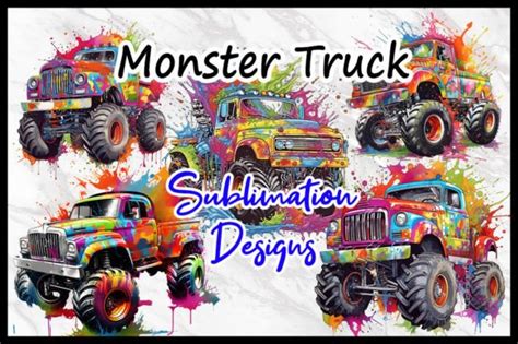 Monster Truck Png Sublimation Designs Graphic By Thsvgpage Creative