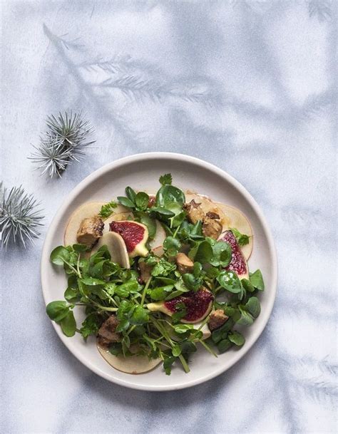 Salade De Cresson Foie Gras Et Figues Pour 4 Personnes Recettes Elle