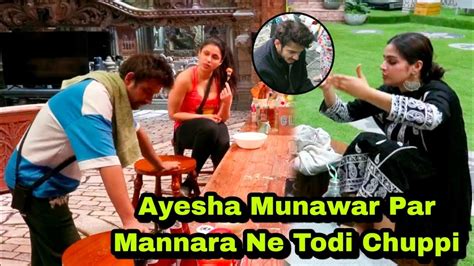 Munawar Faruqui और Abhishek क अपन तरफ करन पर Mannara Chopra न उठय