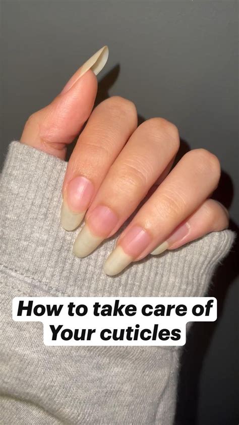 How To Take Care Of Your Cuticles How To Grow Nails Grow Long Nails