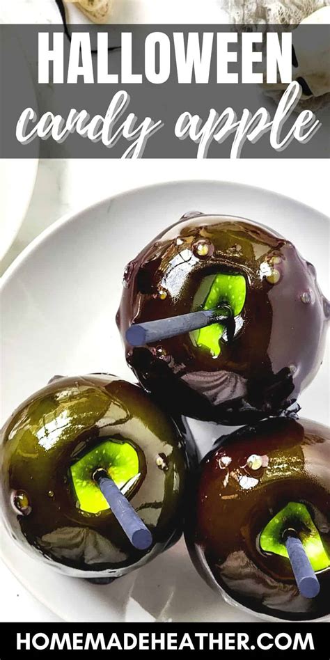 Easy Halloween Candy Apples (Poison Apples) » Homemade Heather