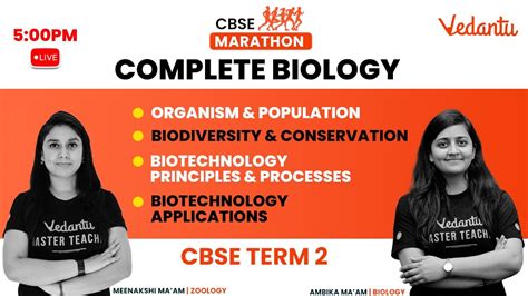 CBSE MARATHON Complete Class 12 Biology Term 2 2022 By Ambika Ma Am