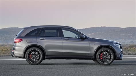 2018 Mercedes Amg Glc 63 S 4matic Color Selenite Grey Side Caricos