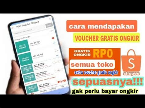 Cara Dapat Voucher Gratis Ongkir Di Shopee Belanja Super Murah Youtube