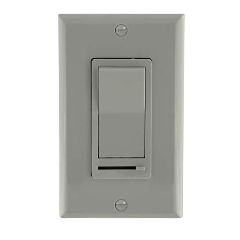 Maxxima 3 Way Single Pole Decorative Led Dimmer Rocker Switch 600 Watt Wall Plate Included