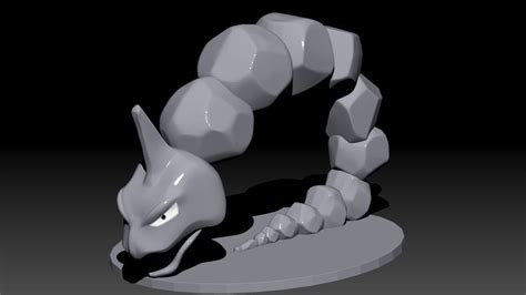 Onix Pokemon 3d Model 3d Printable Cgtrader